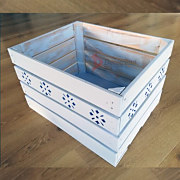 debnička namaľovanán so šablónou bordúra